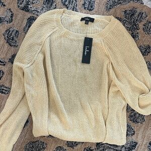 Lulu's Soft Cream Knit Sweater
